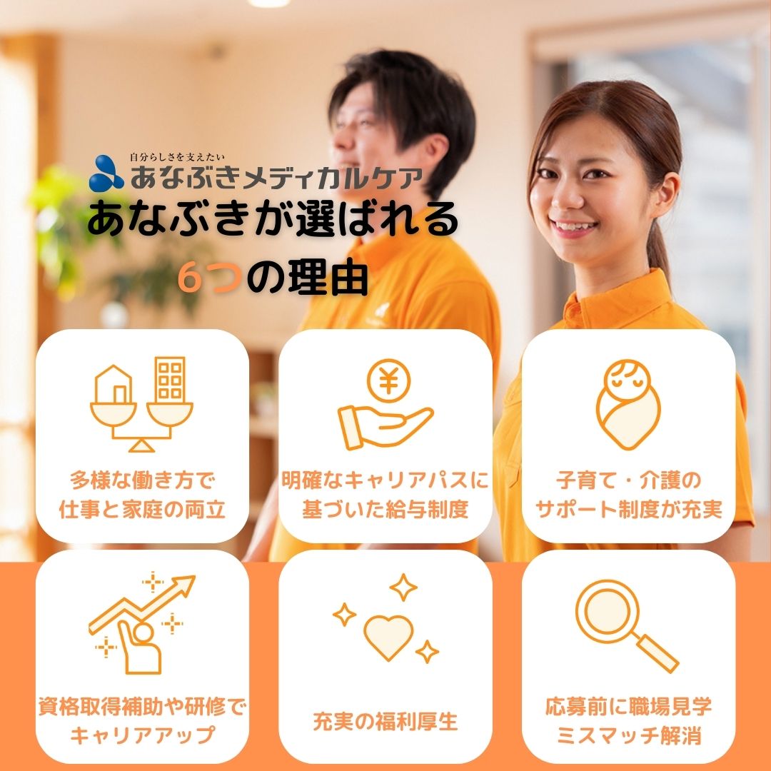 あなぶきメディカルケア株式会社|アルファリビング博多南【社員給食無料・正社員同様のキャリアパス】