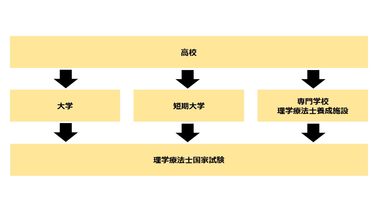 理学療法士国家試験を受験するためのルート
